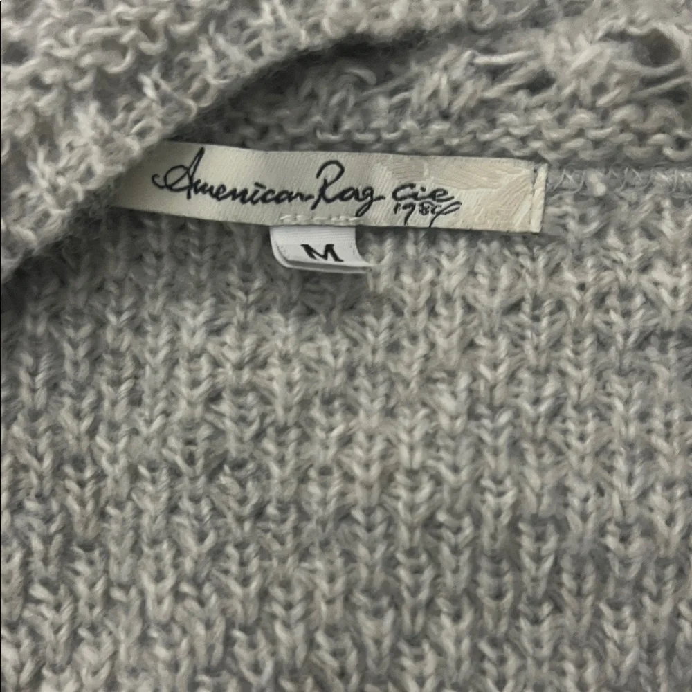 5/$10 American Rag Light Gray Open-Front Cardigan - Picture 2 of 2